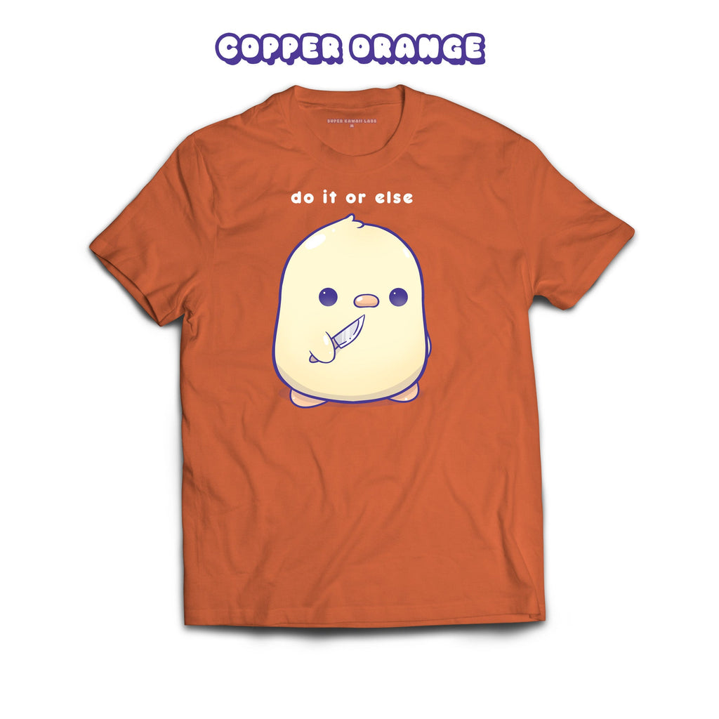 DuckKnife T-shirt, Copper Orange 100% Ringspun Cotton T-shirt