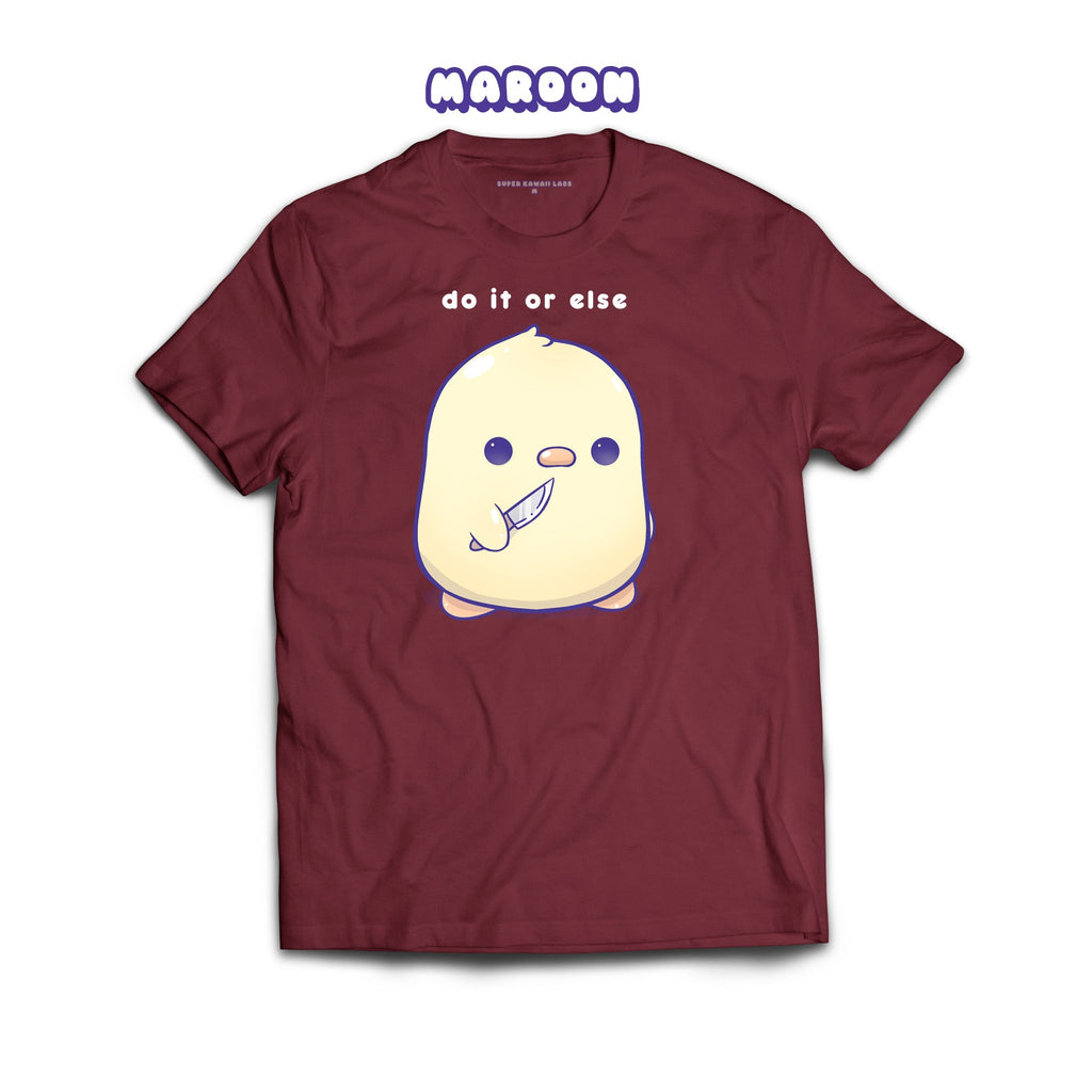 DuckKnife T-shirt, Maroon 100% Ringspun Cotton T-shirt