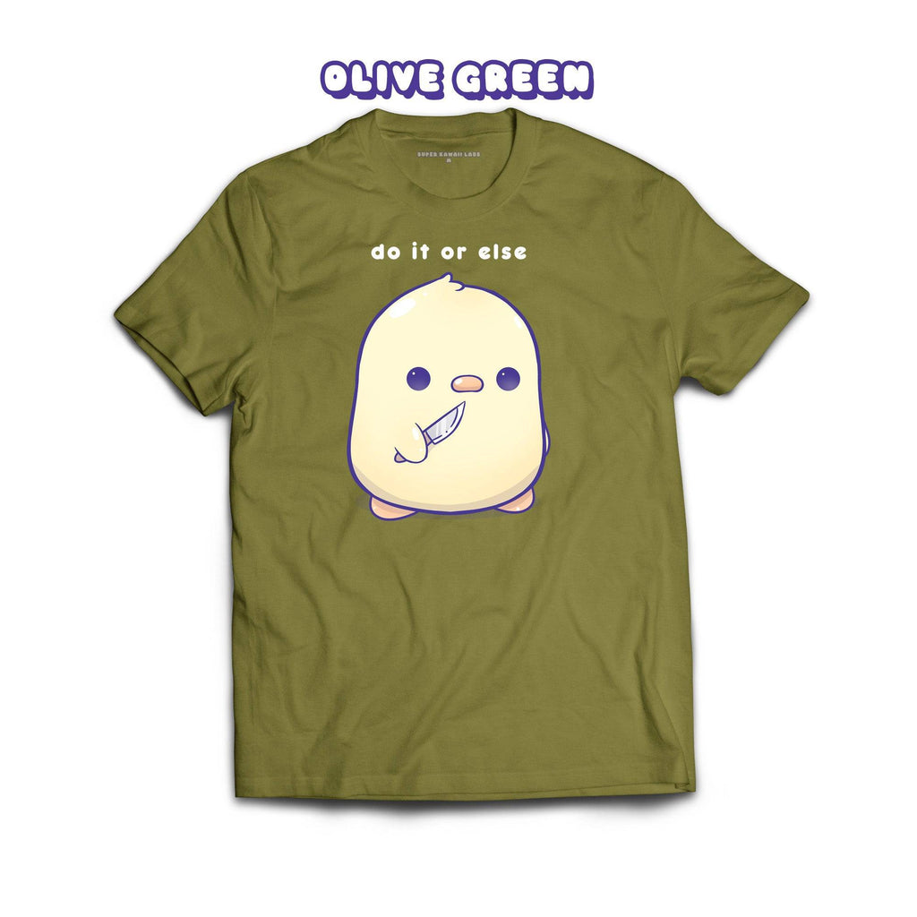 DuckKnife T-shirt, Olive Green 100% Ringspun Cotton T-shirt