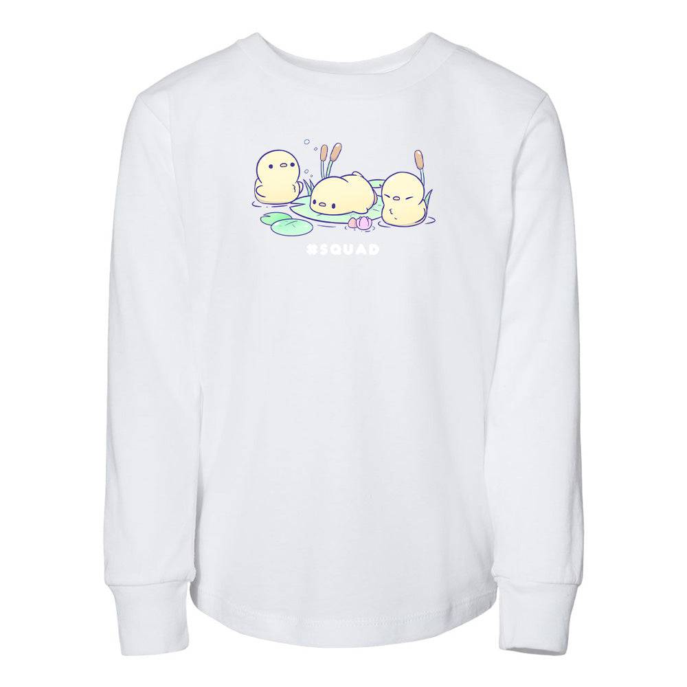 White Duckies Toddler Longsleeve Sweatshirt