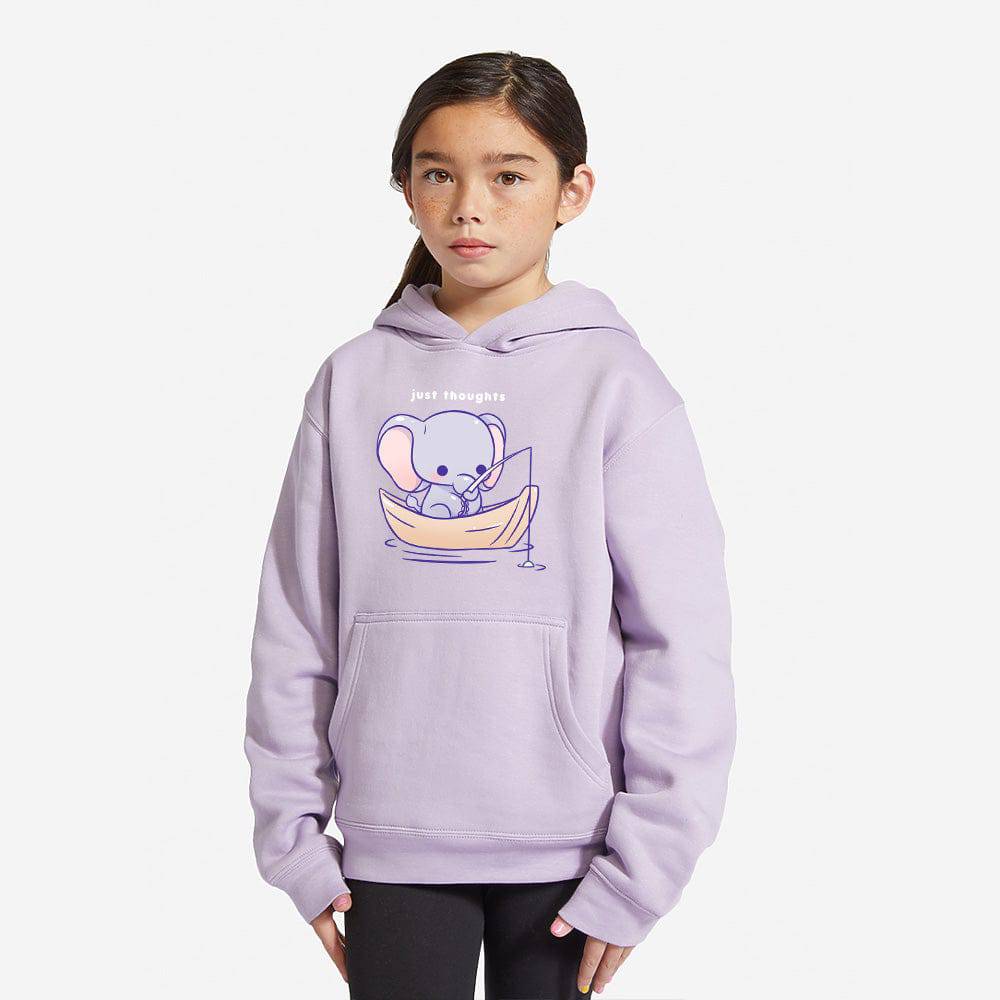 Lilac Elephant Youth Premium Hoodie