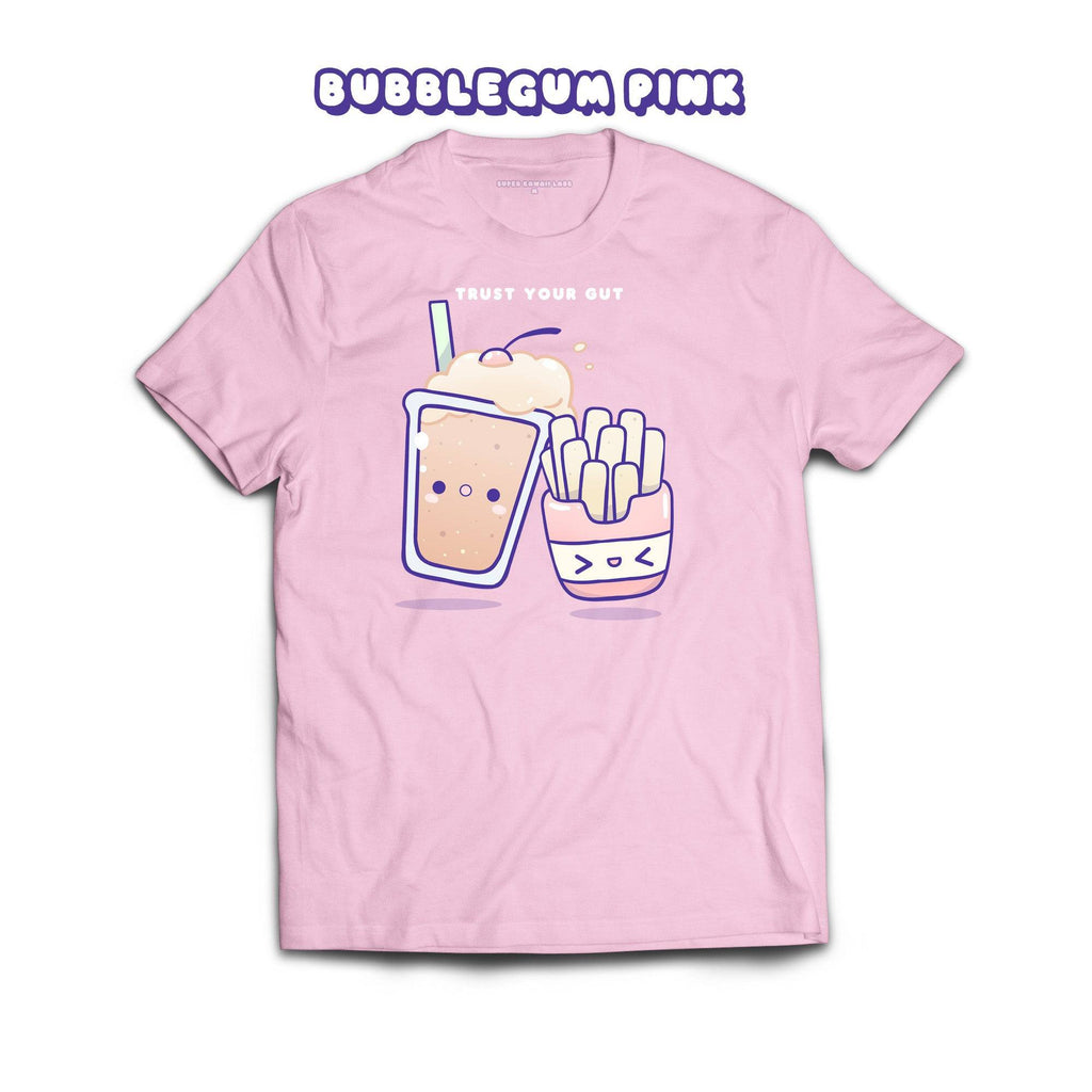 FriesAndShake T-shirt, Bubblegum Pink 100% Ringspun Cotton T-shirt