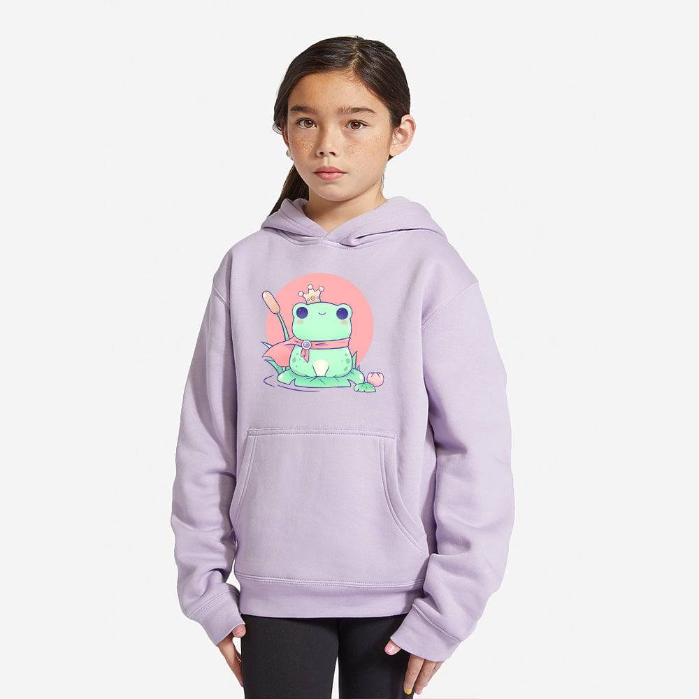 Lilac FrogCrown Youth Premium Hoodie