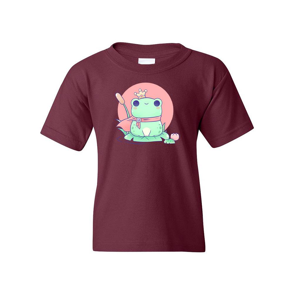 Maroon FrogCrown Youth T-shirt
