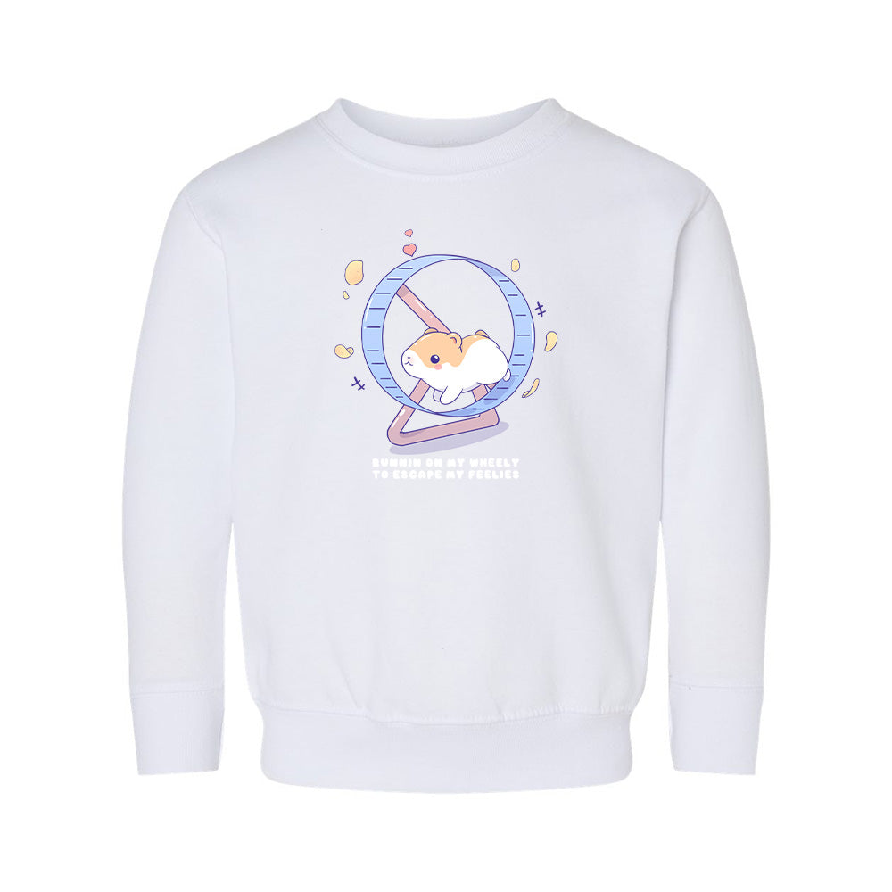 White Hamster Toddler Crewneck Sweatshirt