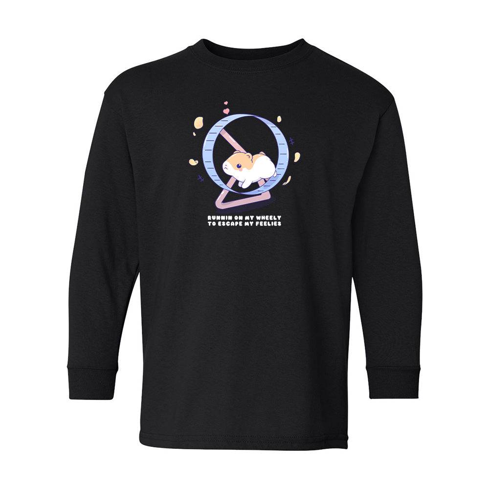 Black Hamster Youth Longsleeve Shirt