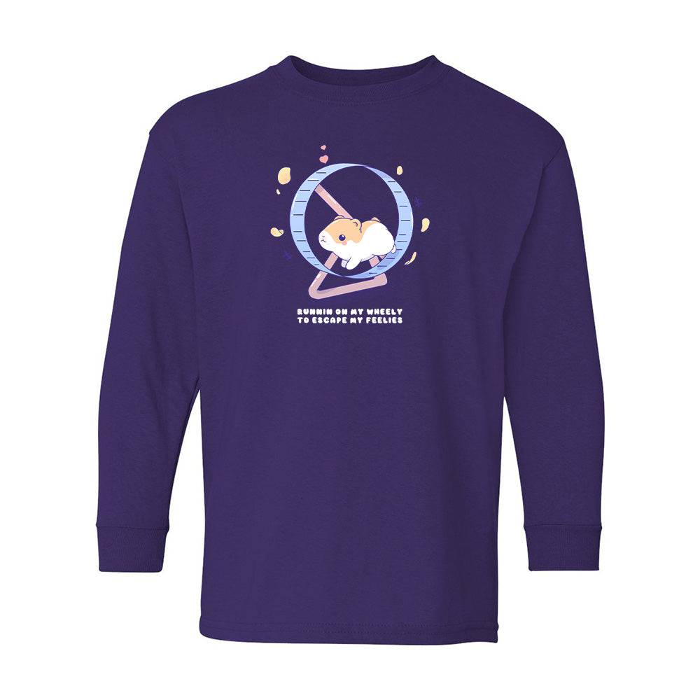 Purple Hamster Youth Longsleeve Shirt