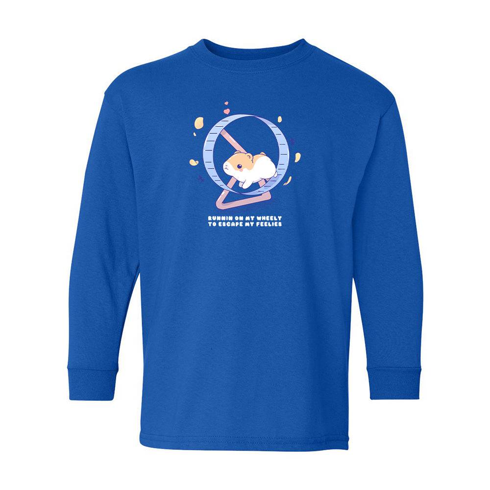Royal Blue Hamster Youth Longsleeve Shirt