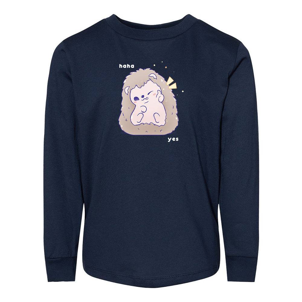 Navy Hedgehog Toddler Longsleeve Sweatshirt