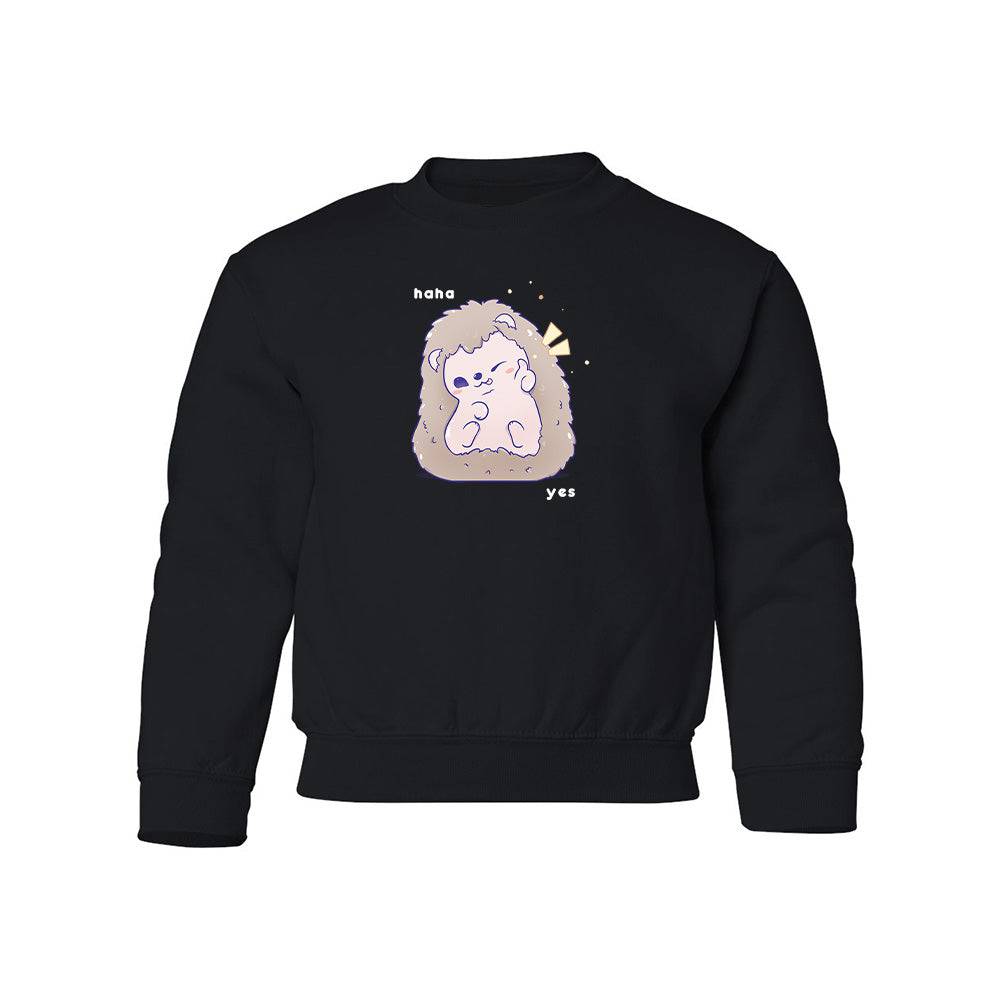 Black Hedgehog Youth Sweater