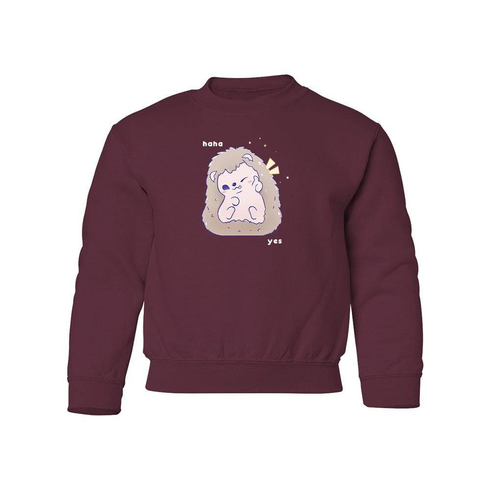 Maroon Hedgehog Youth Sweater