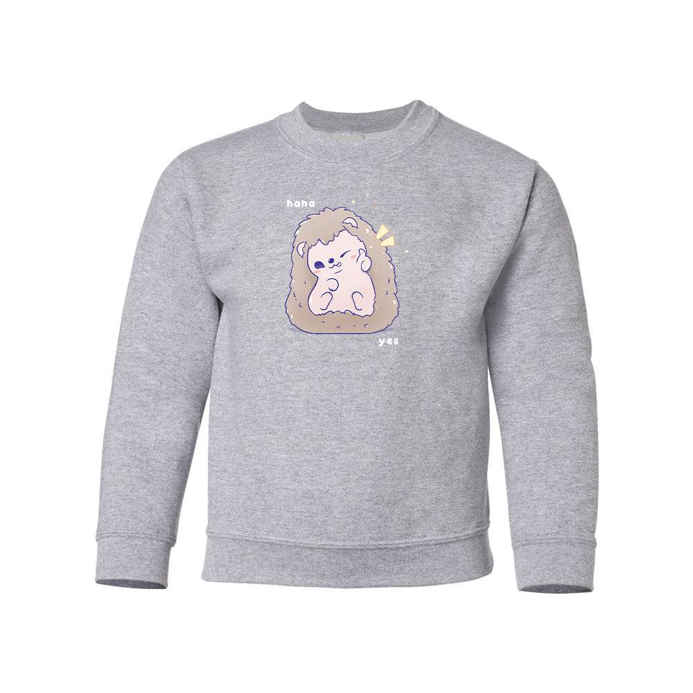 Sport Gray Hedgehog Youth Sweater
