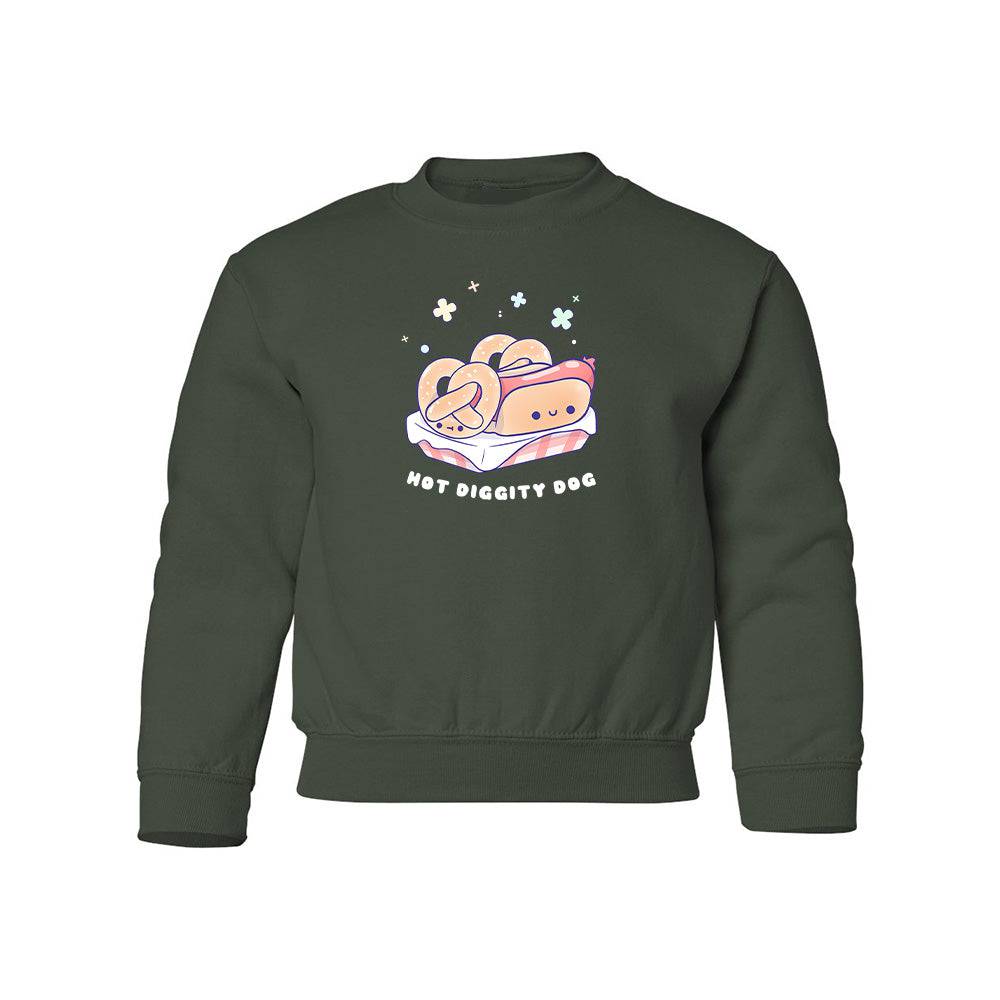 Forest Green HotDog Youth Sweater