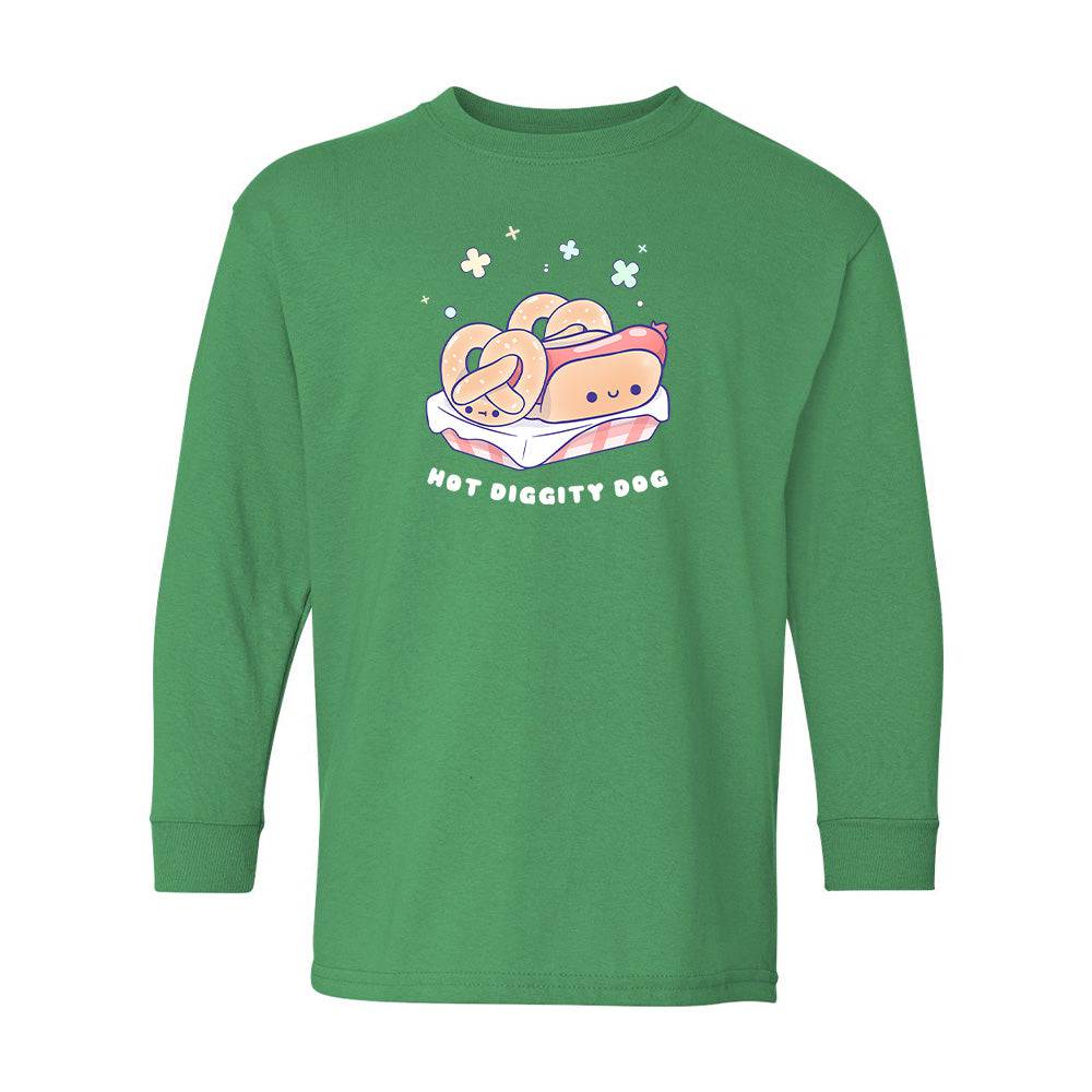 Green HotDog Youth Longsleeve Shirt