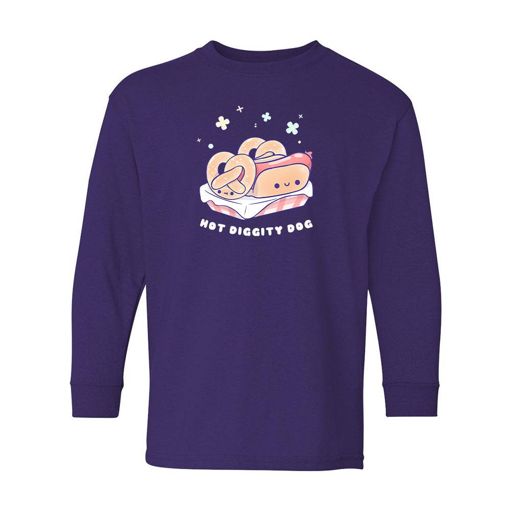 Purple HotDog Youth Longsleeve Shirt