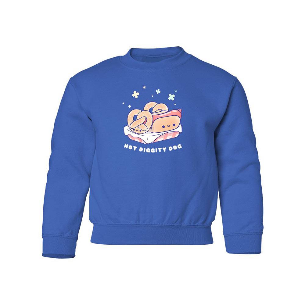 Royal Blue HotDog Youth Sweater