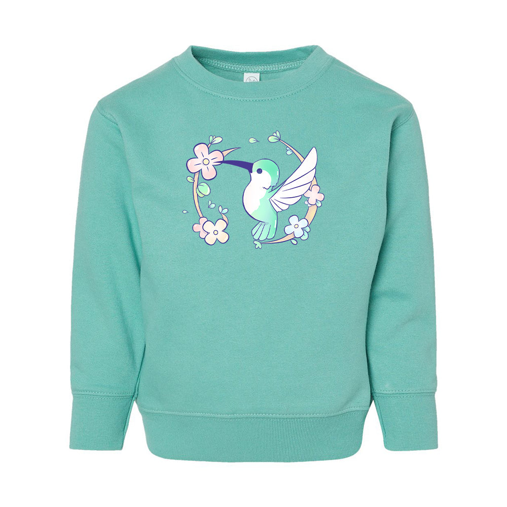Chill Hummingbird Toddler Crewneck Sweatshirt