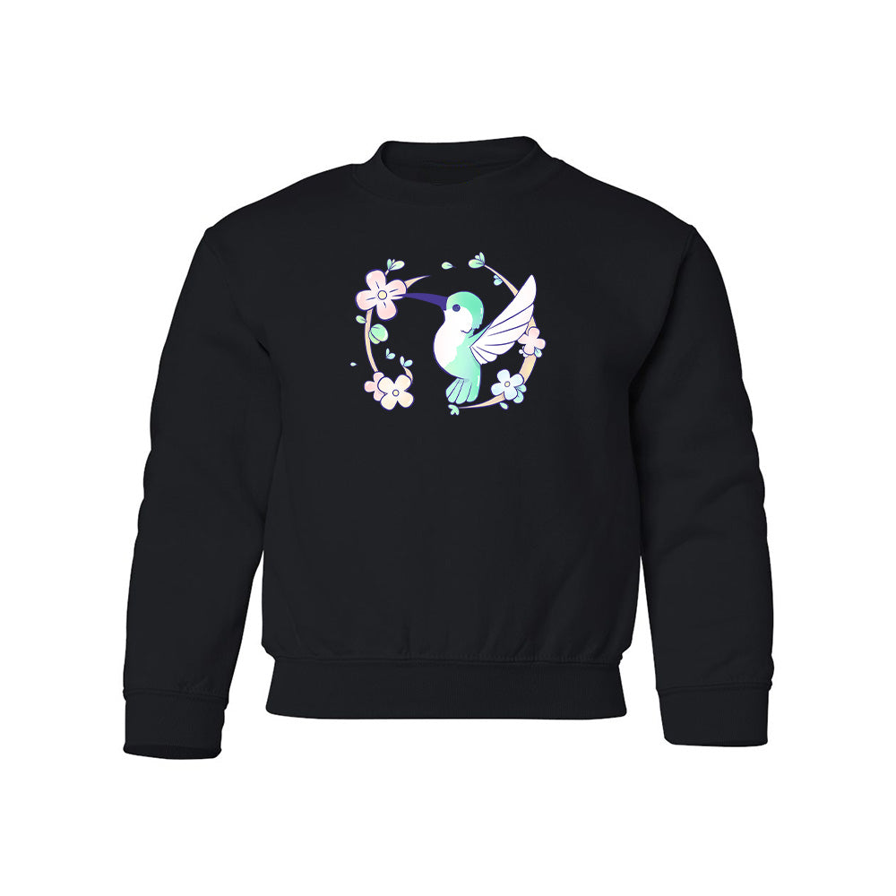 Black Hummingbird Youth Sweater