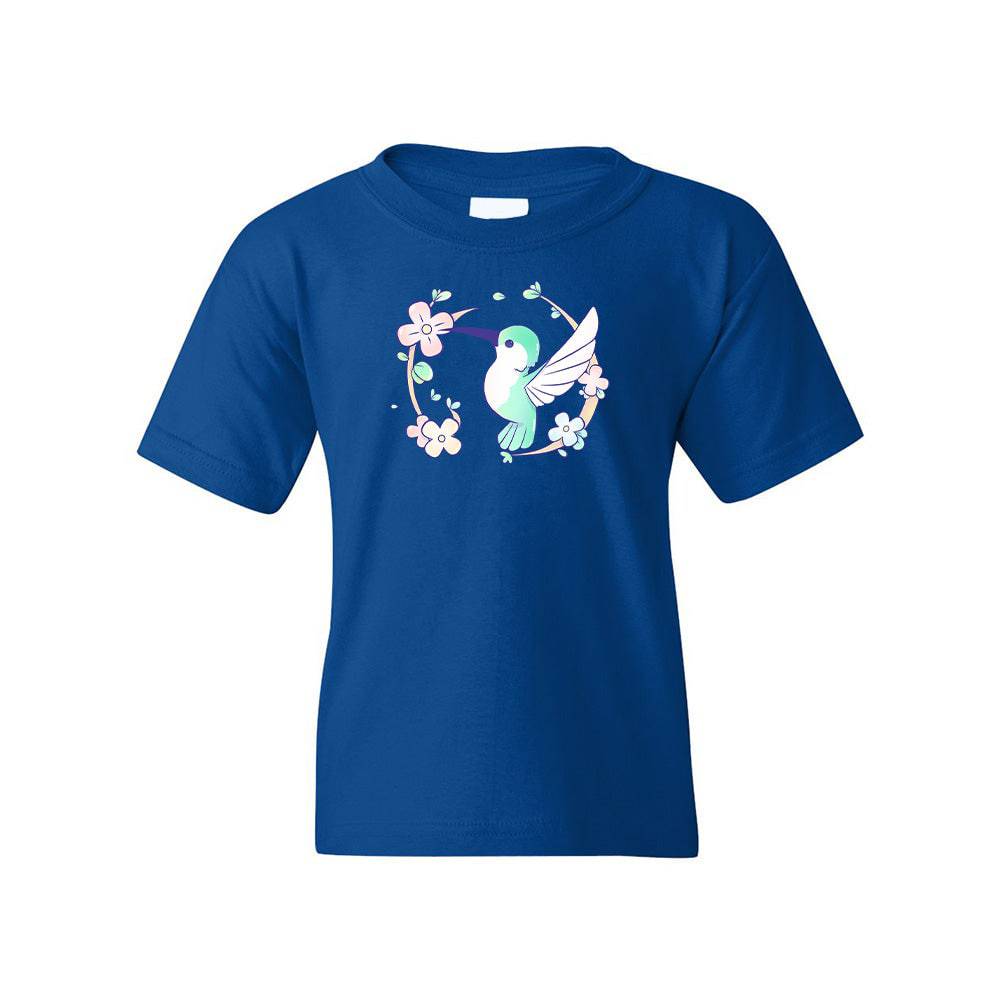 Royal Blue Hummingbird Youth T-shirt
