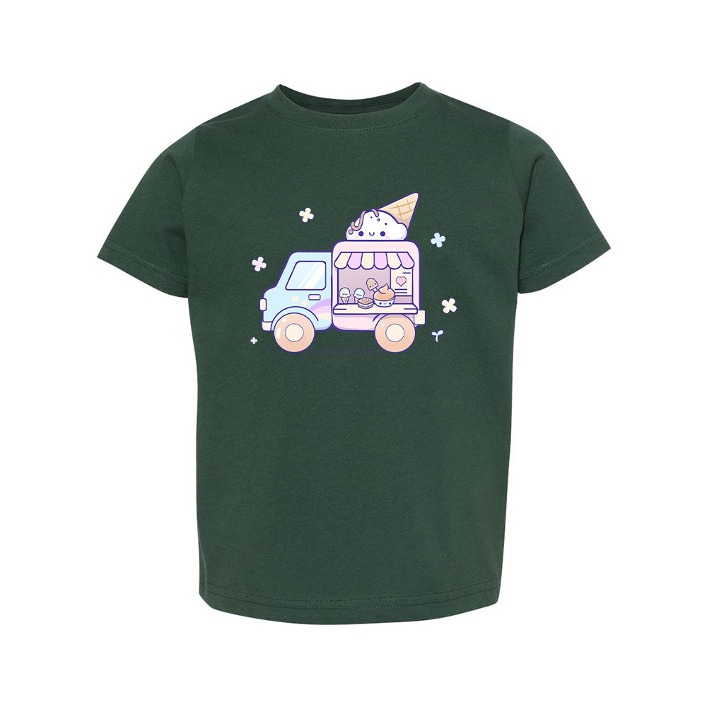 IceCreamTruck Forest Green Toddler T-shirt