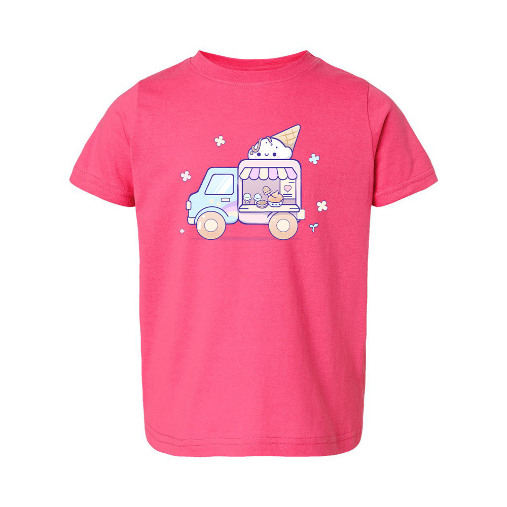 IceCreamTruck Hot Pink Toddler T-shirt