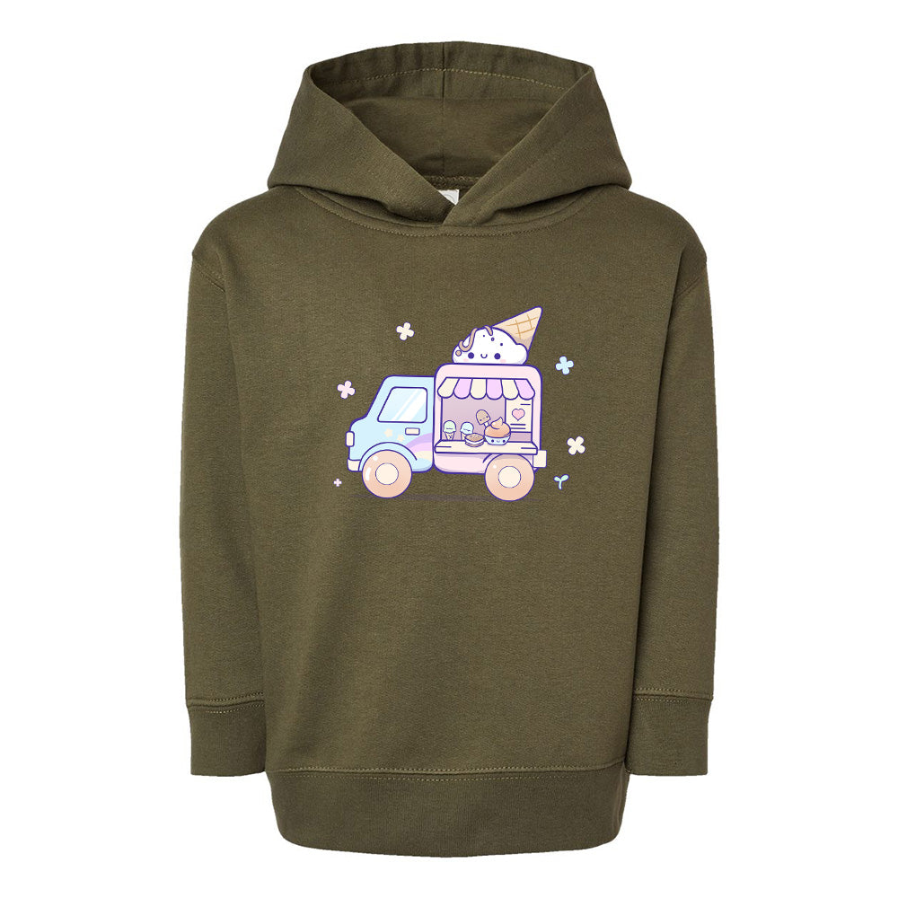 Military Green Toddler Fleece Pullover Hoodie