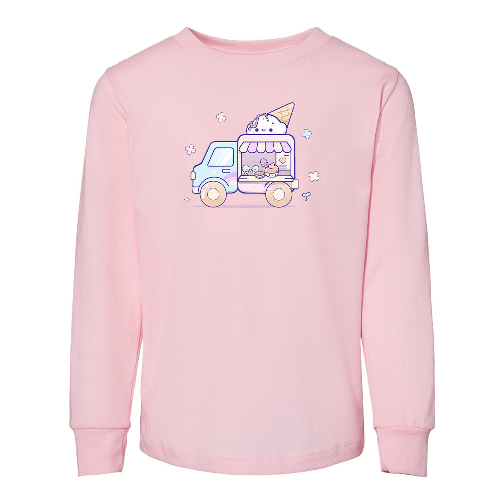 Pink IceCreamTruck Toddler Longsleeve Sweatshirt