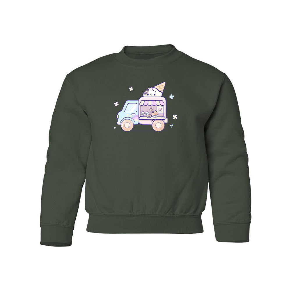 Forest Green IceCreamTruck Youth Sweater