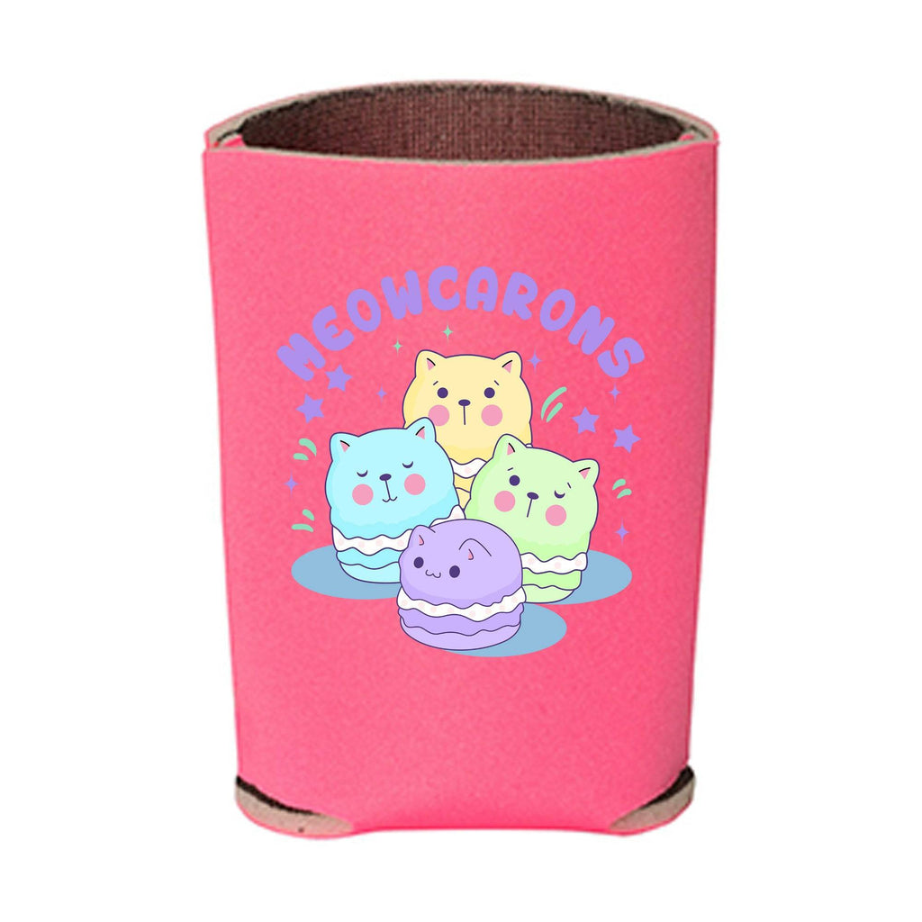 Kawaii Pink Meowcaroons2 Beverage Holder