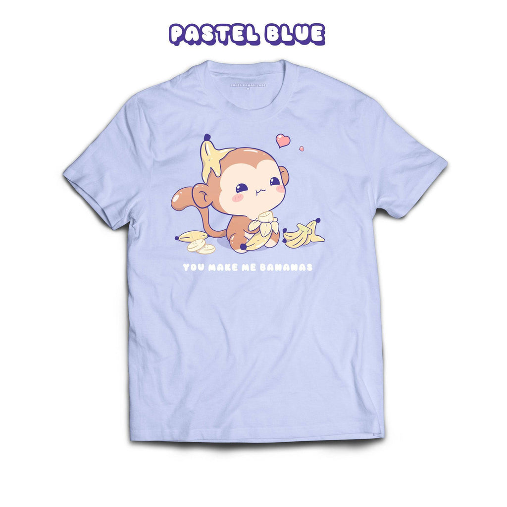 Monkey T-shirt, Dusty Blue 100% Ringspun Cotton T-shirt