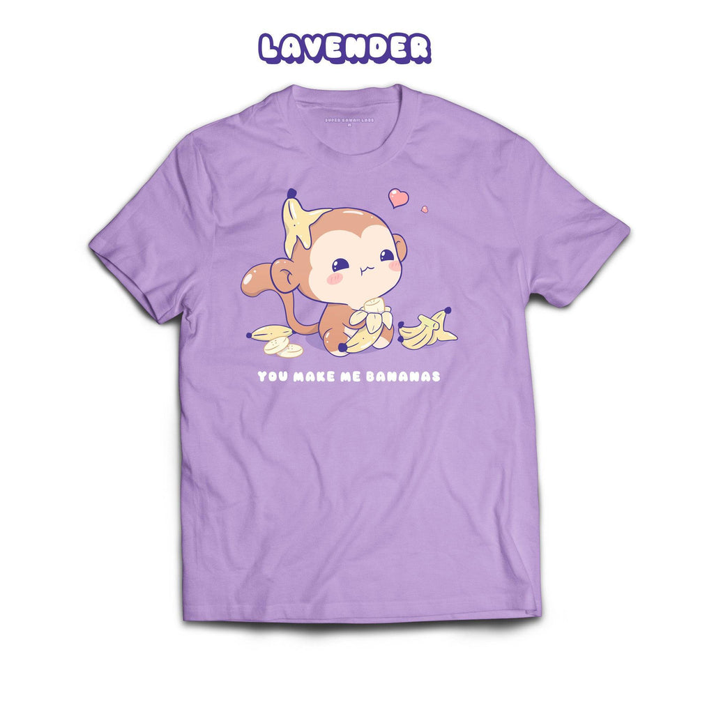 Monkey T-shirt, Lavender 100% Ringspun Cotton T-shirt