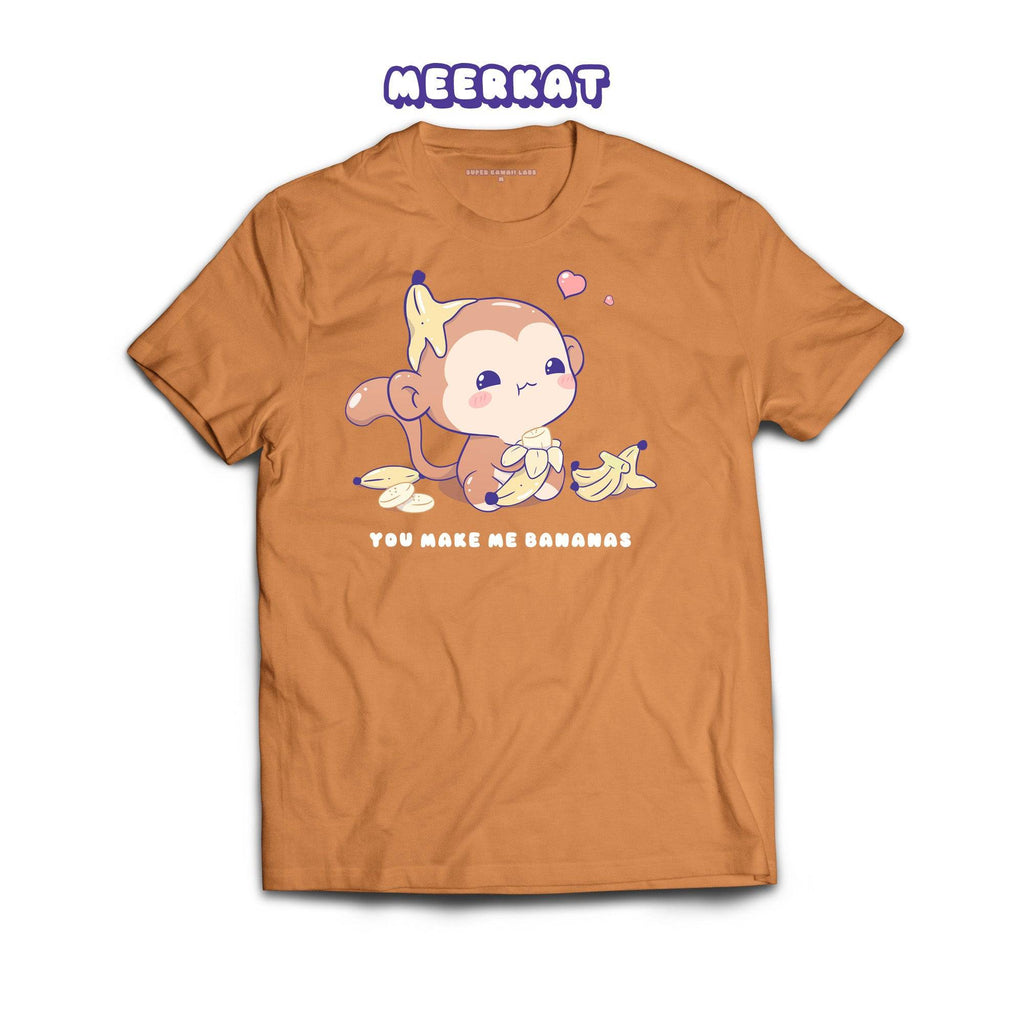 Monkey T-shirt, Meerkat 100% Ringspun Cotton T-shirt