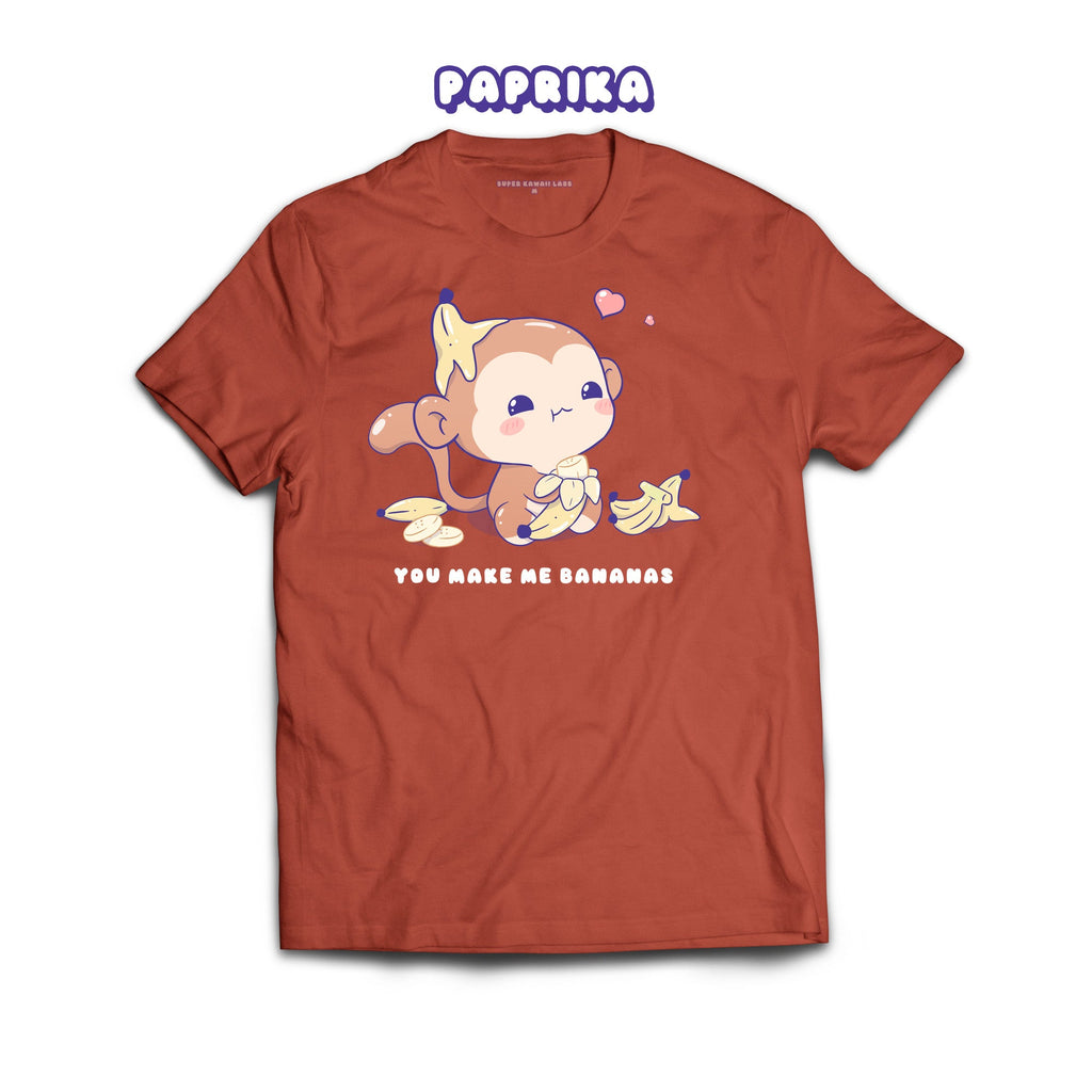 Monkey T-shirt, Paprika 100% Ringspun Cotton T-shirt