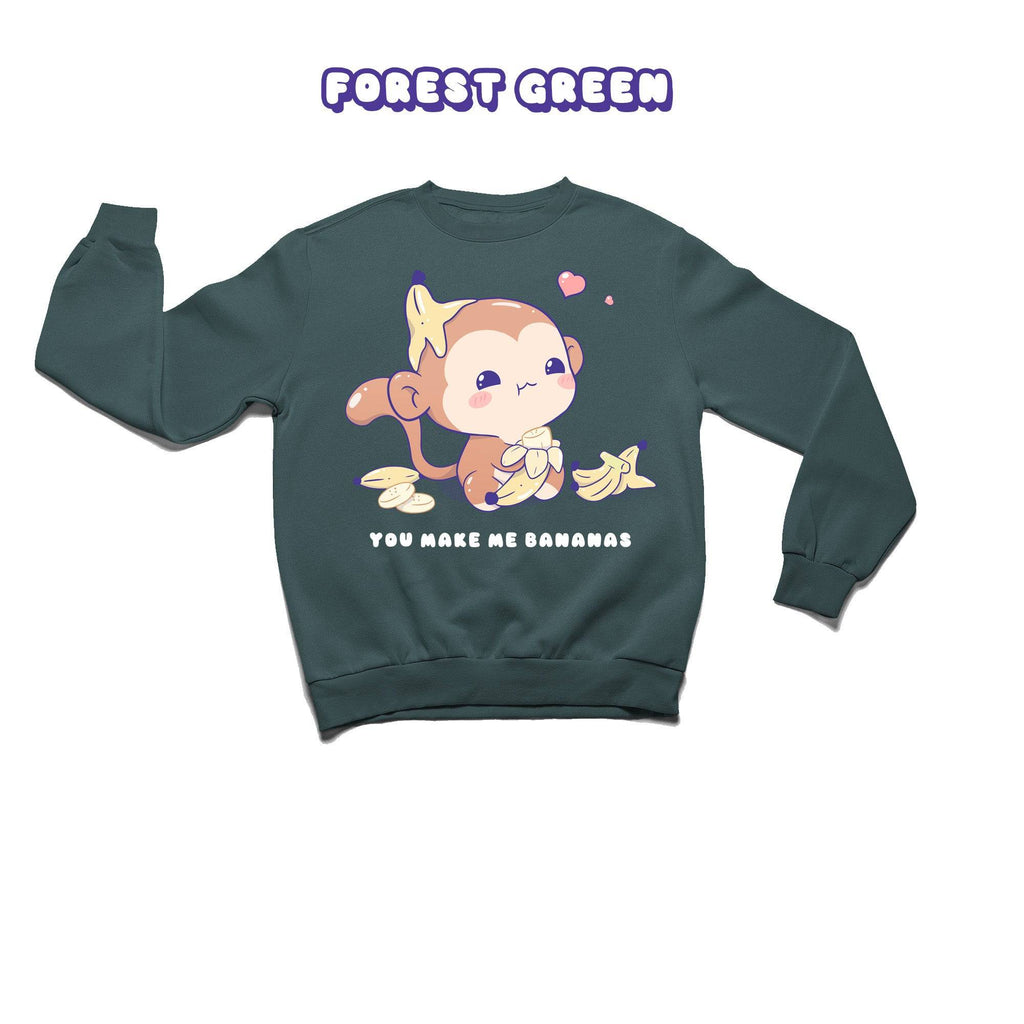 Monkey Crewneck Premium Sweater - Super Kawaii Labs