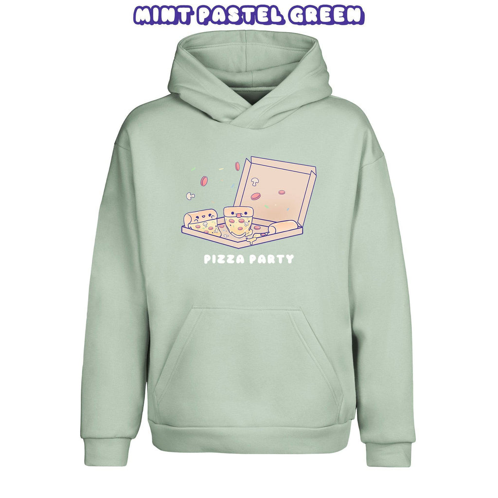 Pizza Mint Pastel Green Pullover Urban Hoodie