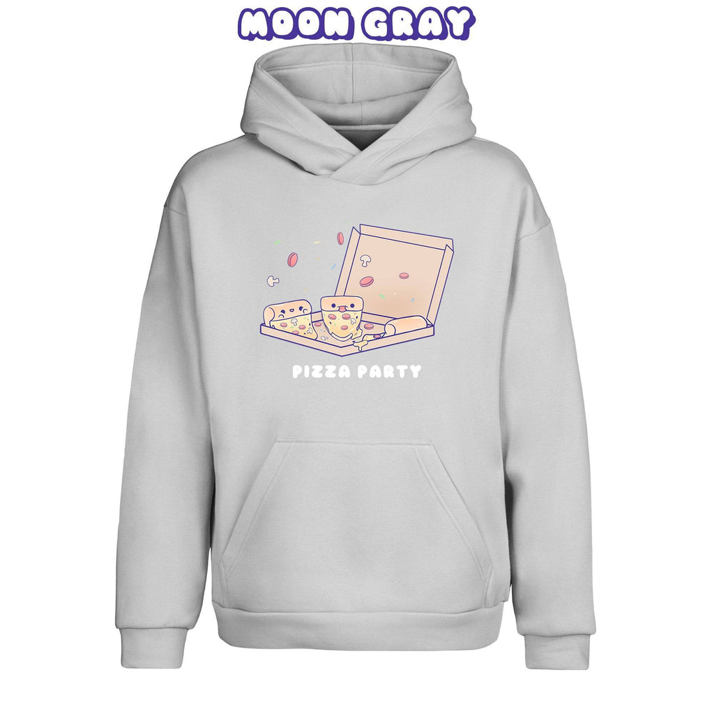 Pizza Moon Gray Pullover Urban Hoodie