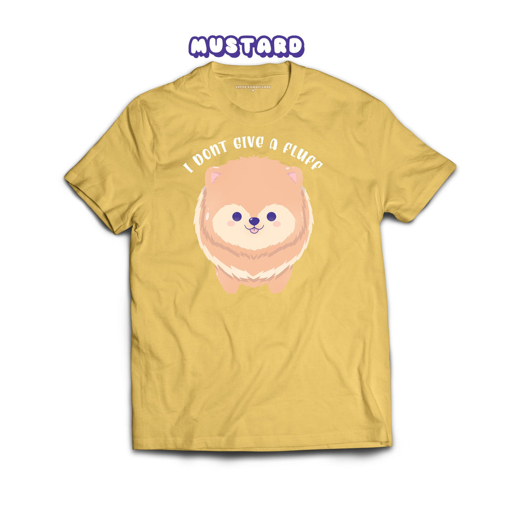Pom T-shirt, Mustard 100% Ringspun Cotton T-shirt