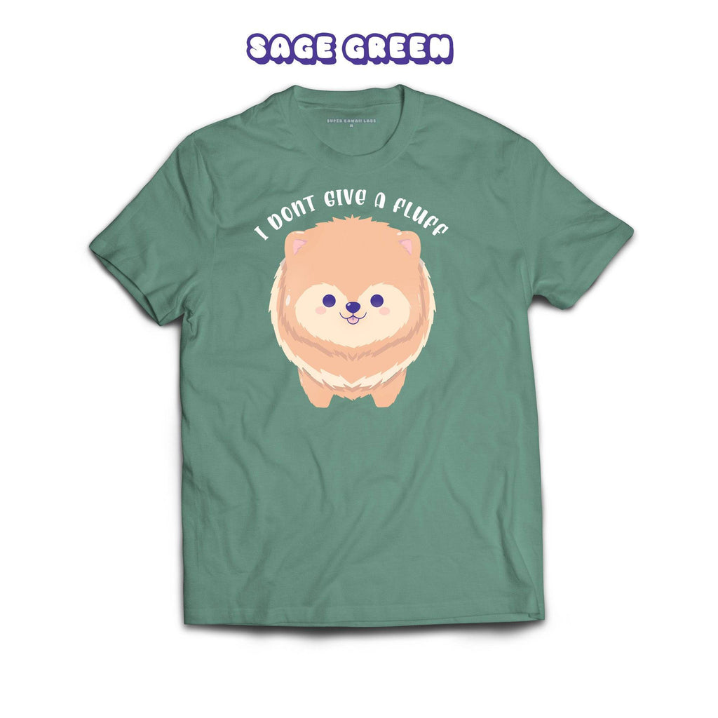 Pom T-shirt, Sage 100% Ringspun Cotton T-shirt
