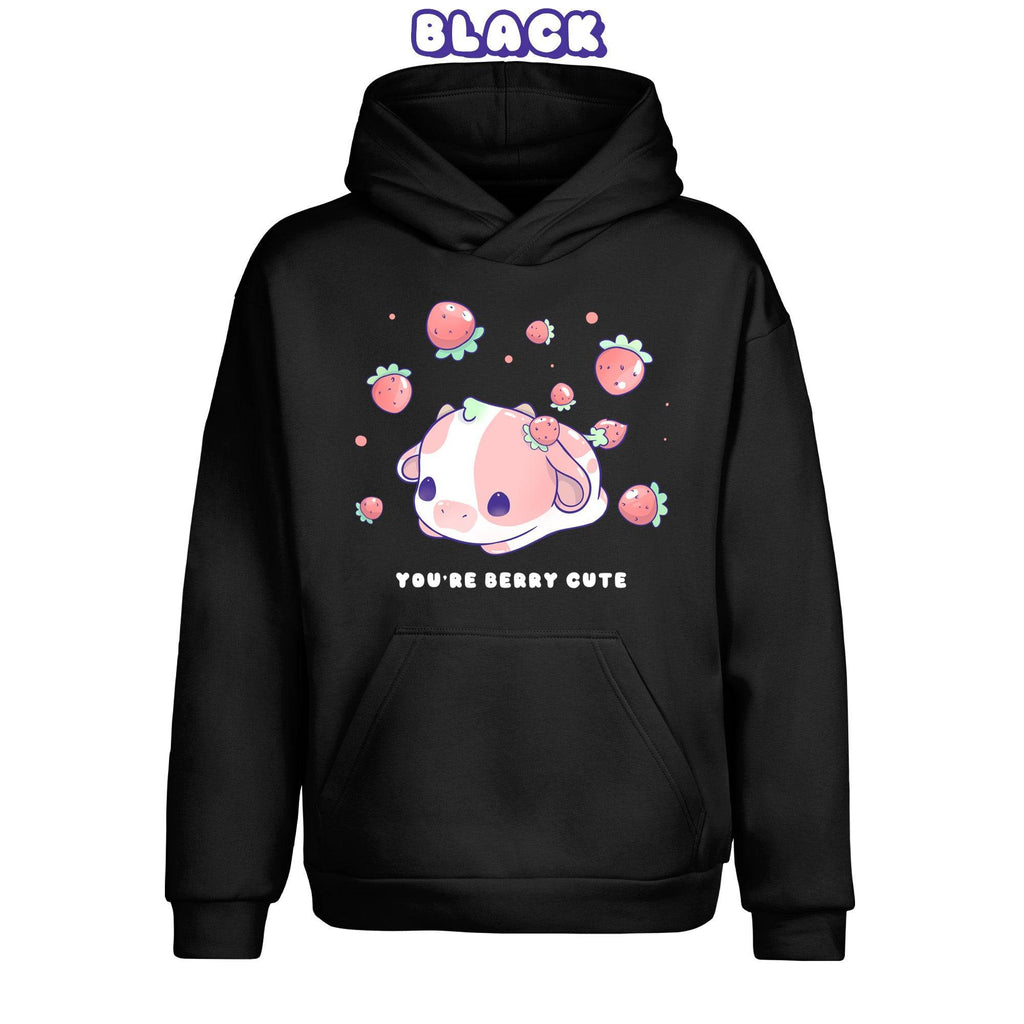 Strawberry Cow Pullover Urban Hoodie - Super Kawaii Labs