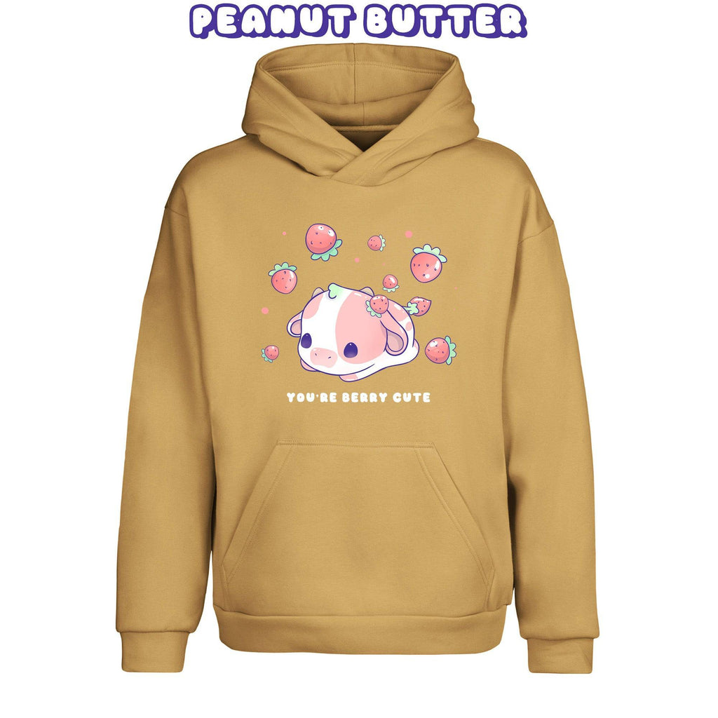 Strawberry Cow Pullover Urban Hoodie - Super Kawaii Labs