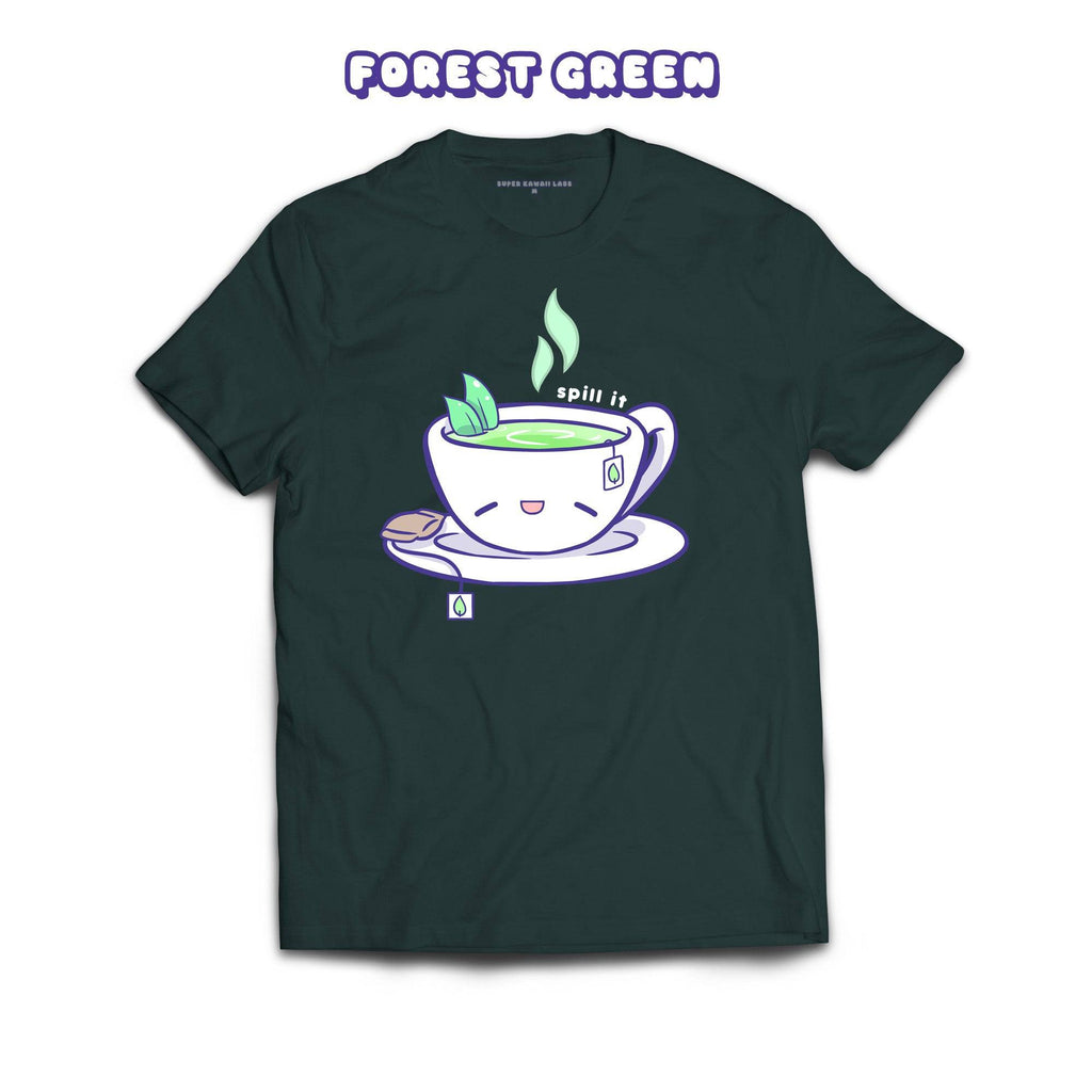 Tea T-shirt, Forest Green 100% Ringspun Cotton T-shirt