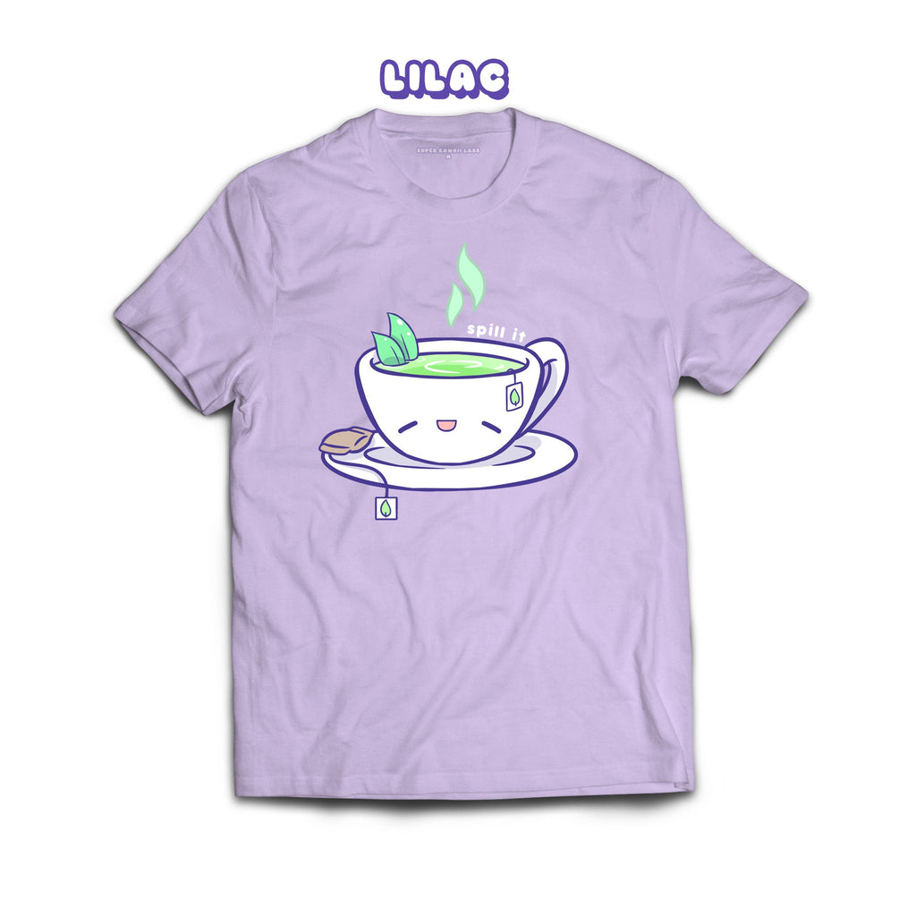 Tea T-shirt, Lilac 100% Ringspun Cotton T-shirt