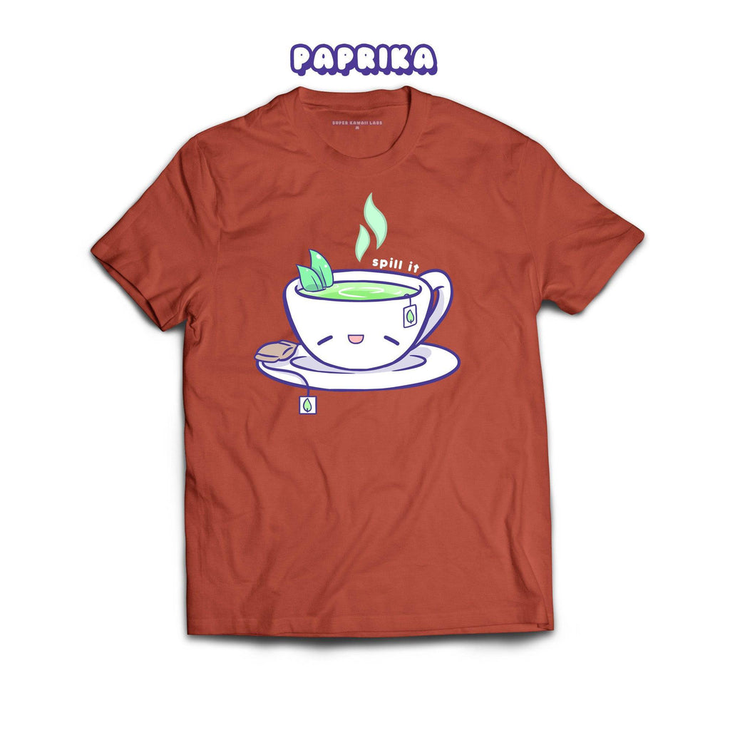 Tea T-shirt, Paprika 100% Ringspun Cotton T-shirt