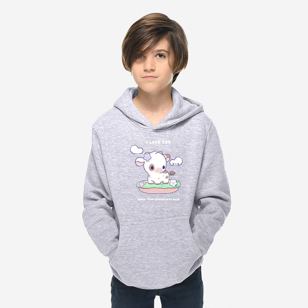 Sports Gray cow2 Youth Premium Hoodie